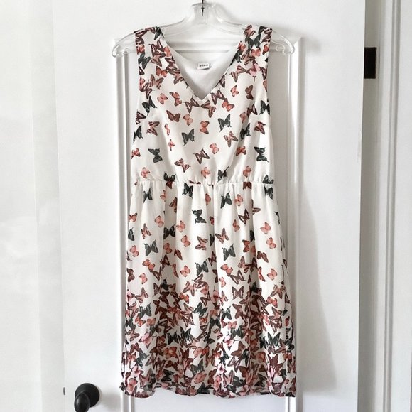 Vero Moda butterfly sleeveless v-neck mini dress M - Picture 4 of 10